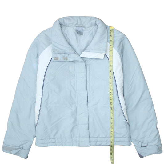 Nike Women's Blue Puffer Jacket Medium Winter Water Resistant