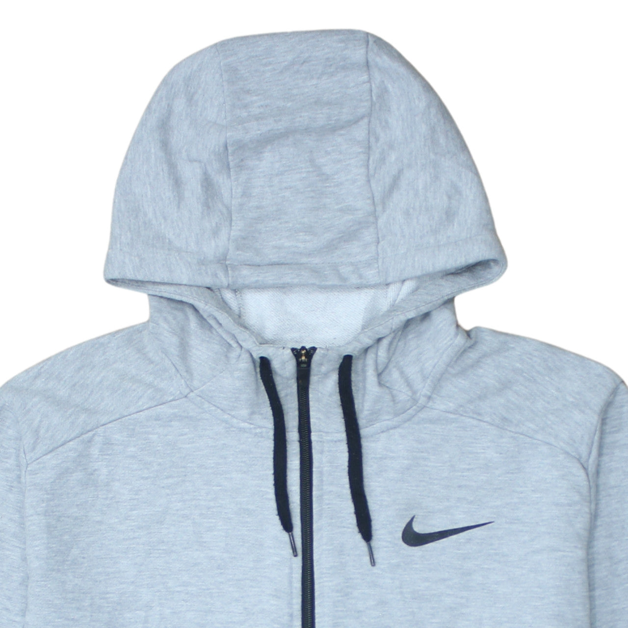 Nike Men's Grey Dri-FIT Full Zip Hoodie 2XL Regular Fit
