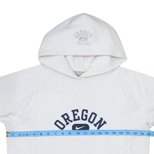 Nike Boys White Oregon Pullover Hoodie Size 12-13 Years Fleece Lined