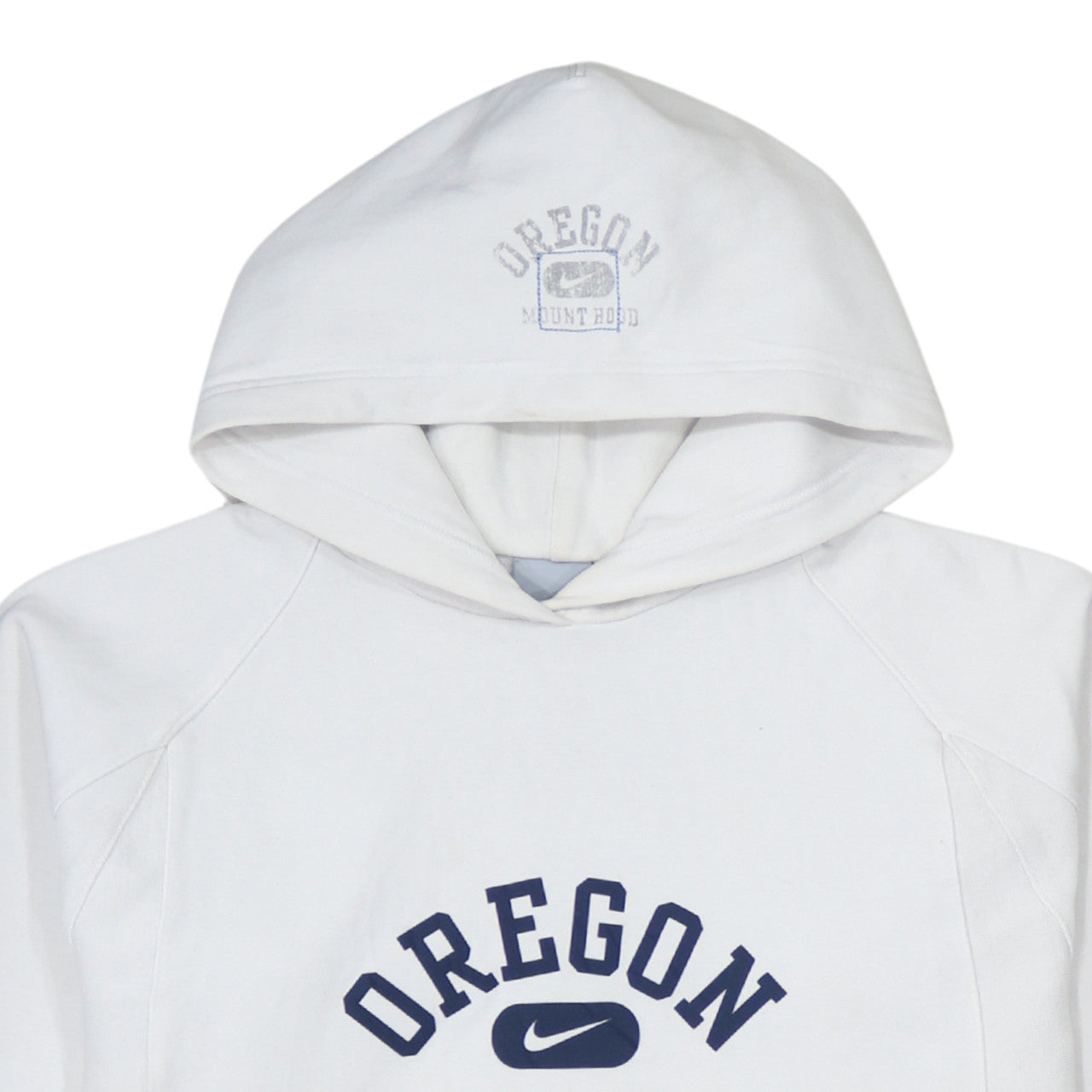 Additional view of Nike boys’ white oregon pullover hoodie, size 12-13, years fleece lined