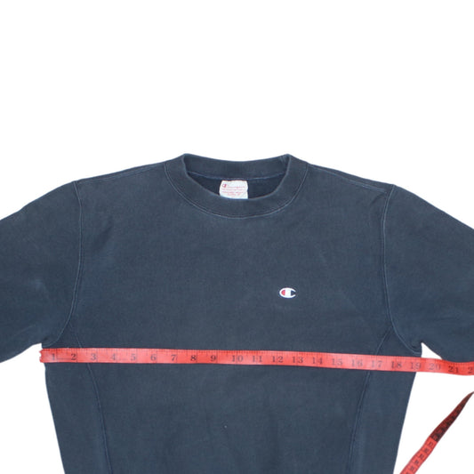 Champion Men's Blue Reverse Weave Sweatshirt Small Classic Pullover
