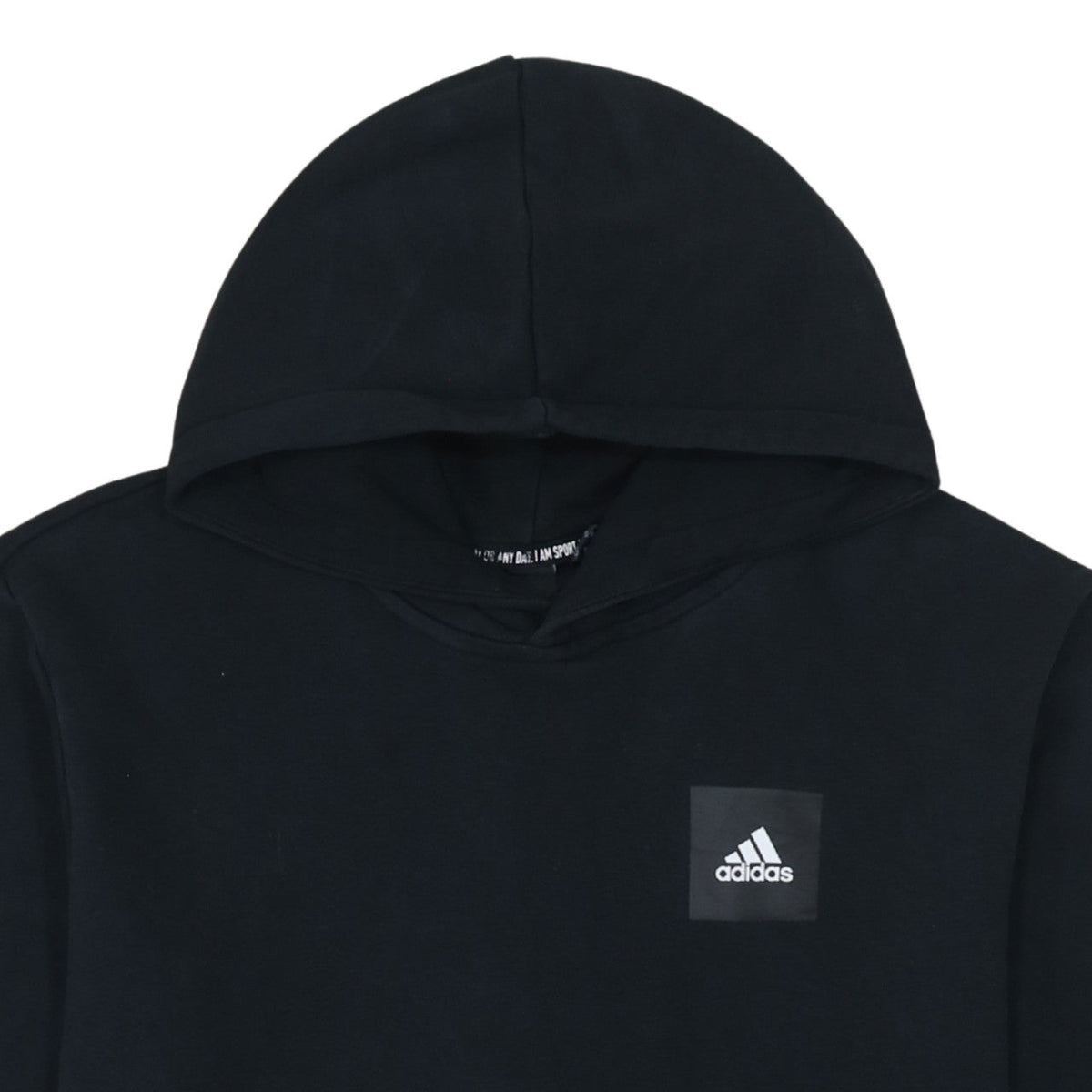 Additional view of adidas Men's Black Pullover Hoodie Medium Graphic Sportswear