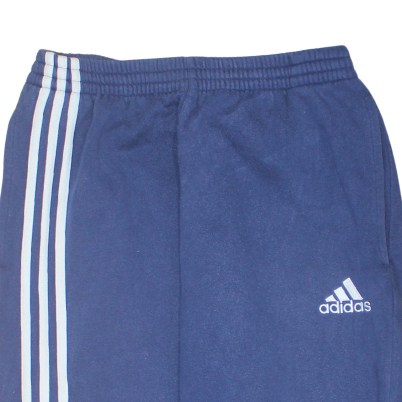 Adidas Men's Blue Track Pants S Regular Fit Cotton Blend Activewear