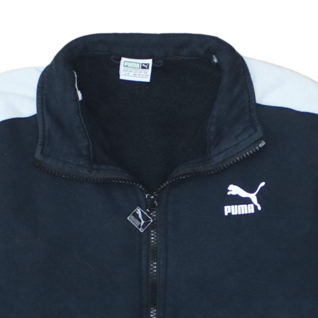 Additional view of Puma boys’ black full zip fleece sweatshirt 11-12 years track top