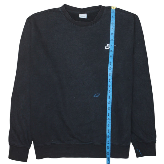 Nike Men Black Crew Neck Pullover Sweatshirt L
