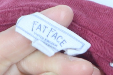 Fat Face Men’s Red Cotton Crew Neck Short Sleeve T-Shirt Size L