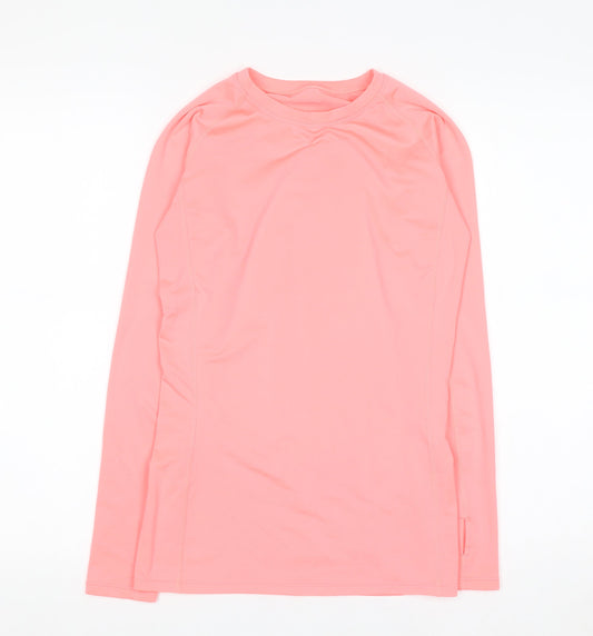Dunnes Stores Women's Pink Long Sleeve Active T-Shirt XS