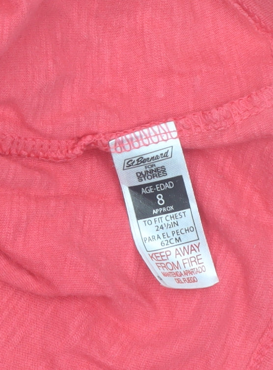 Additional view of St. Bernard girls’ pink glitter 'joie de vivre' cotton t-shirt 8 years