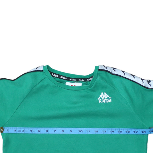 Kappa Men's Green XS Pullover Crew Neck Logo Sweatshirt