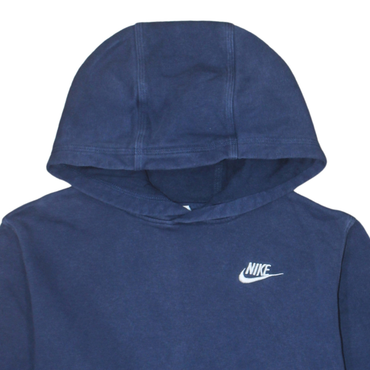 Additional view of Nike boys’ blue pullover hoodie sweatshirt l 147–158cm fleece logo
