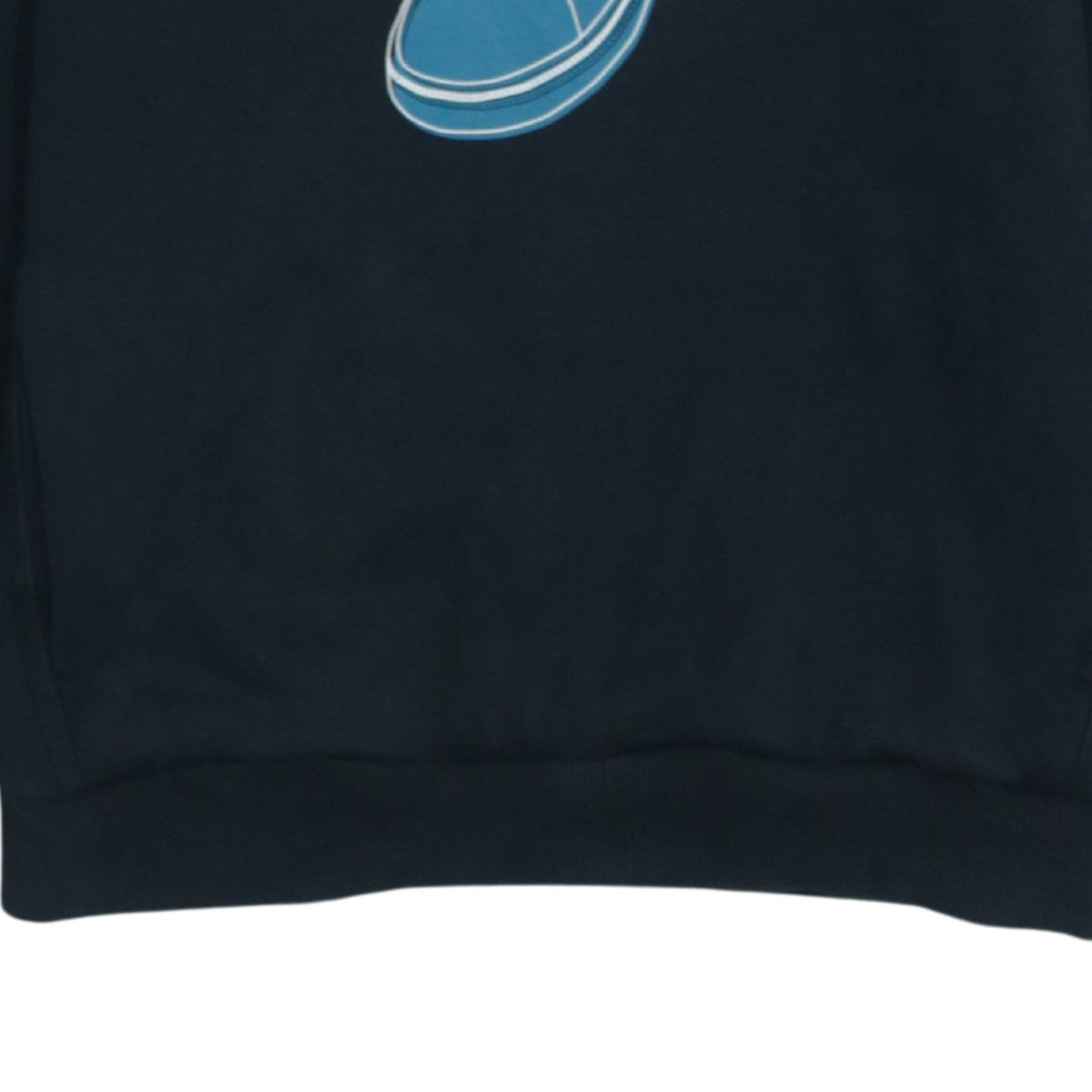Additional view of Puma boys’ black pullover hoodie, size 164, graphic print fleece sweatshirt