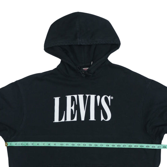 Levi's Men's Black 2XL Relaxed Fit Pullover Hoodie