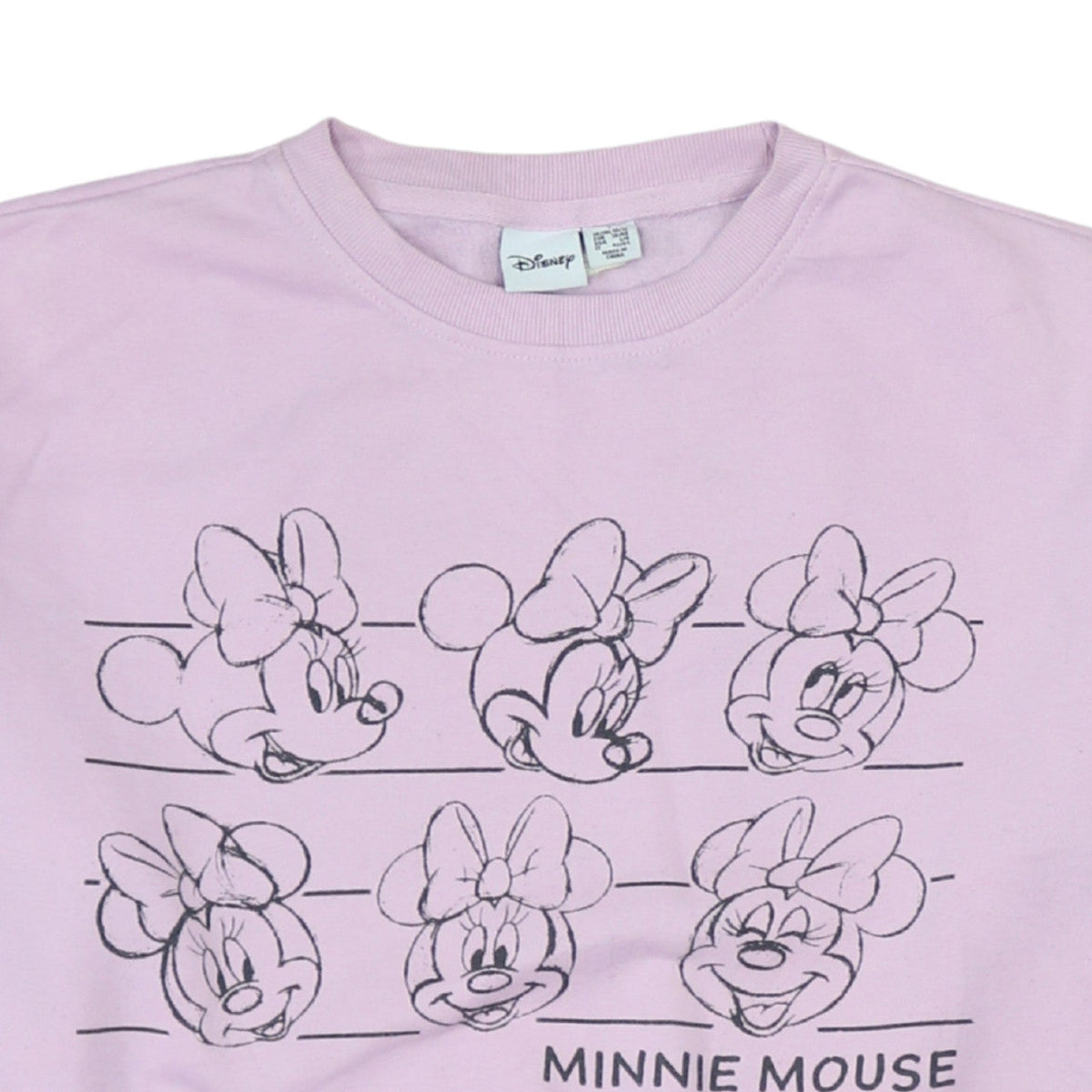 Primark Disney Women Pink Minnie Mouse Cotton Sweatshirt Size 10/12