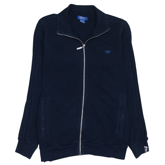 adidas Men's Blue Full Zip Collared Jumper Size M