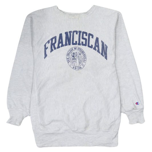 Champion Womens Grey Franciscan Reverse Weave Sweatshirt XL