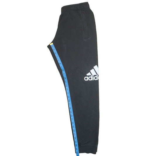 Adidas Men's Black Sweatpants M Regular Fit Logo Casual Trousers