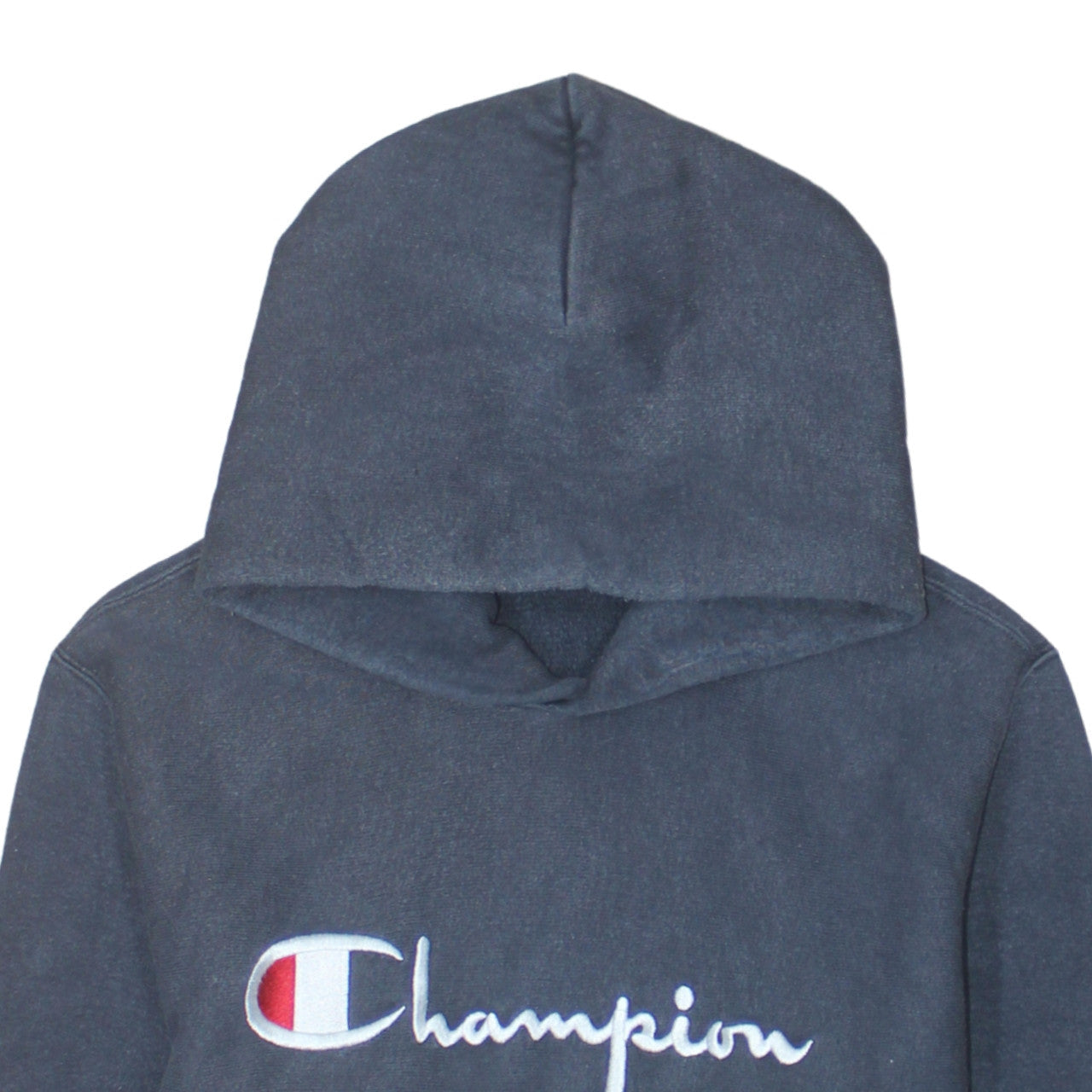 Champion Men's Blue XL Pullover Hoodie Embroidered Logo Reverse Weave