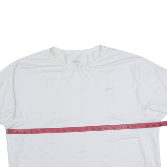Nike Men's White Dri-FIT XL Short Sleeve Sports T-Shirt