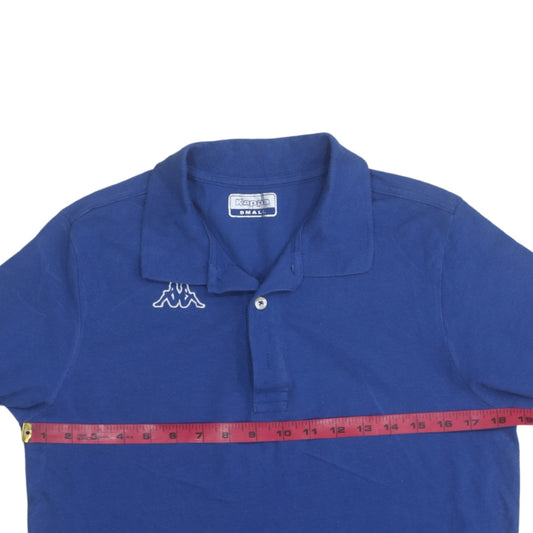 Kappa Men's Blue Cotton Short Sleeve Polo Shirt Size S