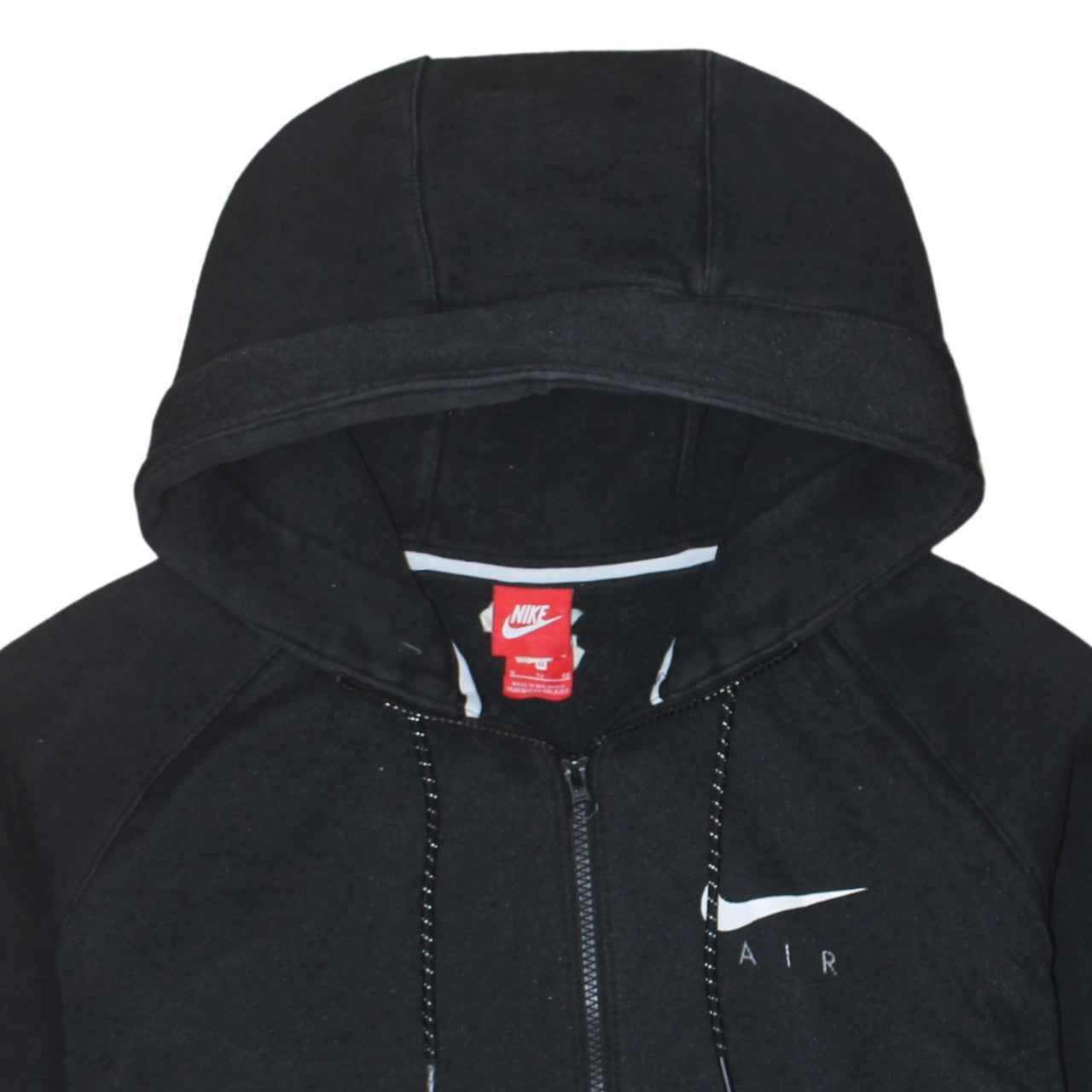 Nike Mens Black Air Full Zip Hoodie XL Hooded Sweatshirt