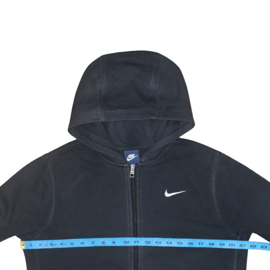 Nike Boys Black Full Zip Hoodie XL 13-15 Years Hooded Sweatshirt