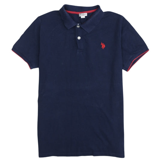 U.S. Polo Assn. Men's Blue Regular Fit Cotton Polo Shirt L