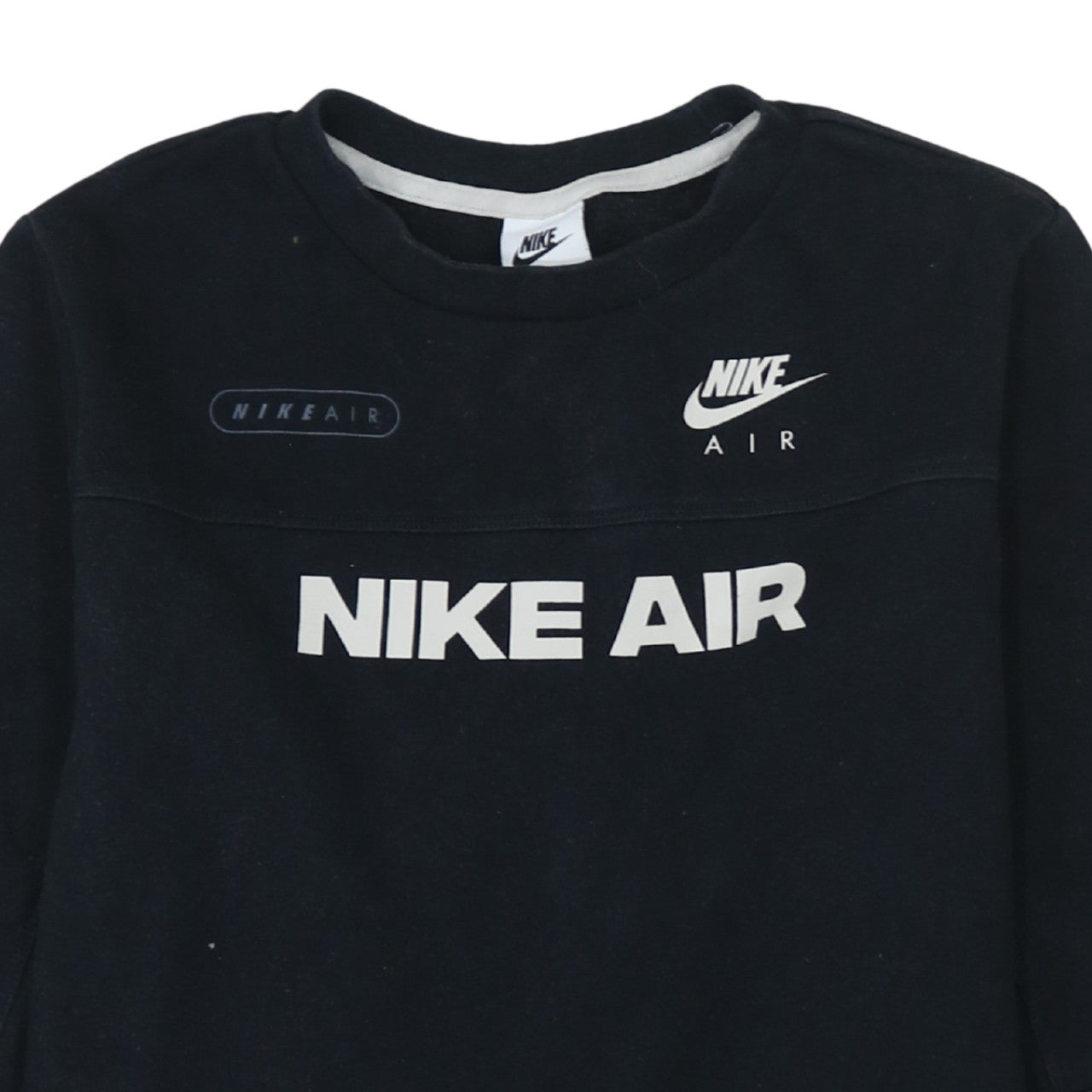 Nike Air Boys Black XL Sweatshirt Pullover Crew Neck Logo Print