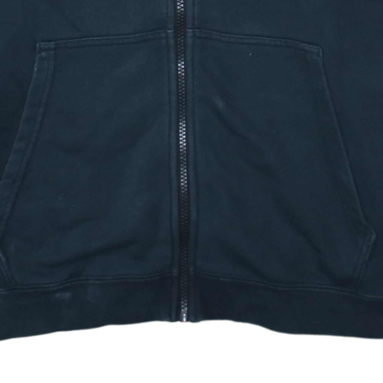 Nike Men's Black Full Zip Hoodie L Cotton Blend Sportswear