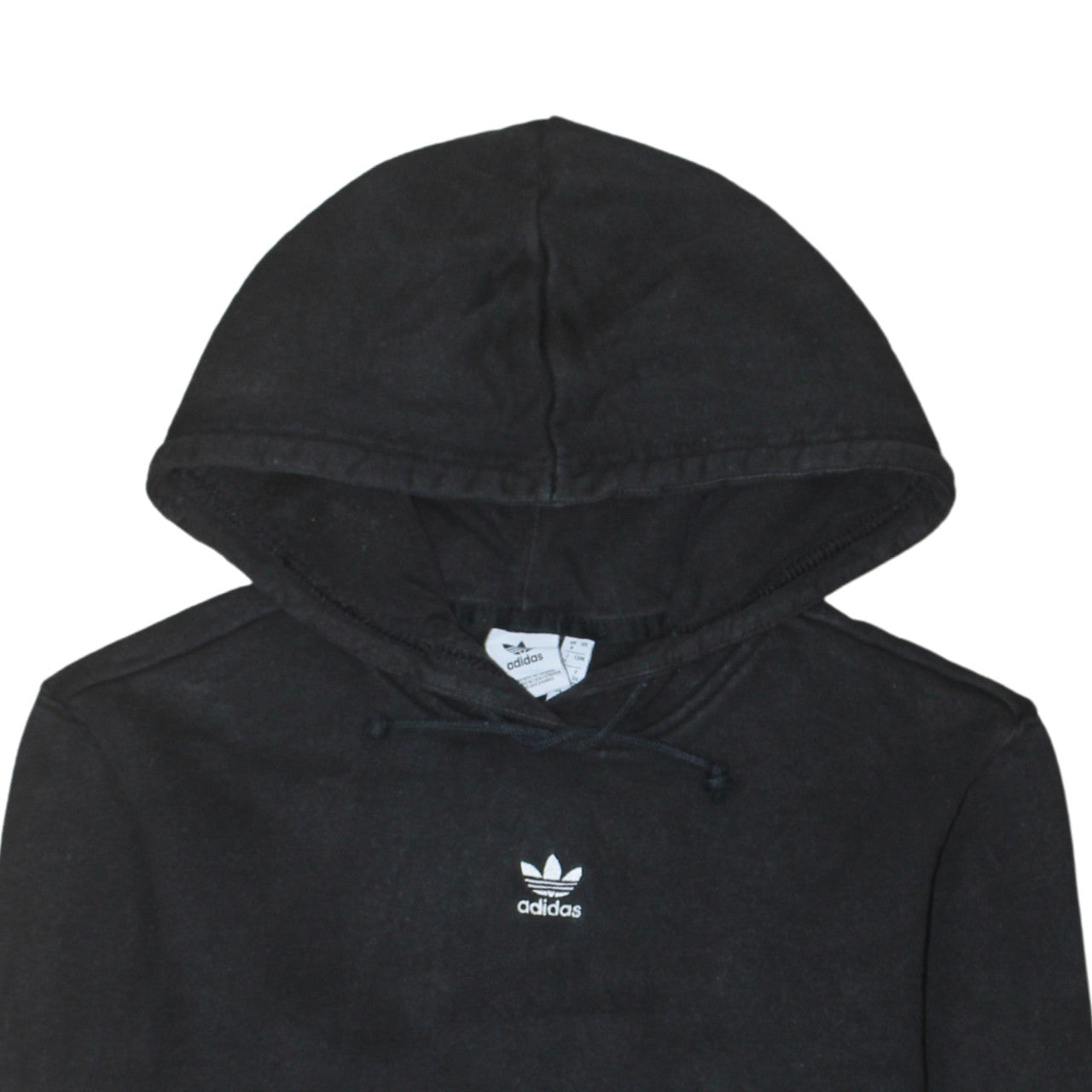 Adidas Womens Black Size 8 Pullover Hoodie Sweatshirt