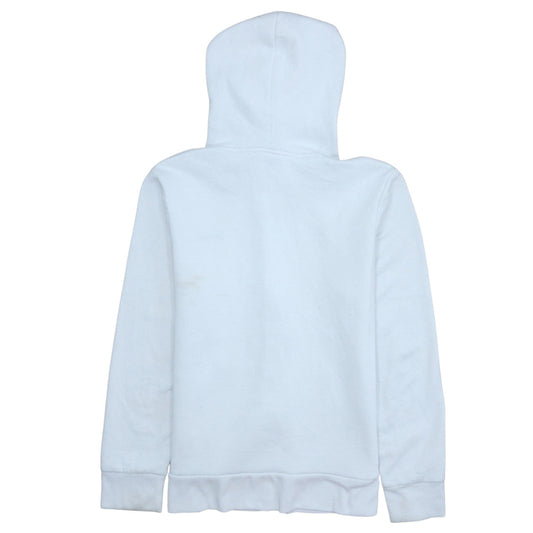 Lee Cooper Women's White Full Zip Hoodie Size 10 UK Cotton Blend Casual