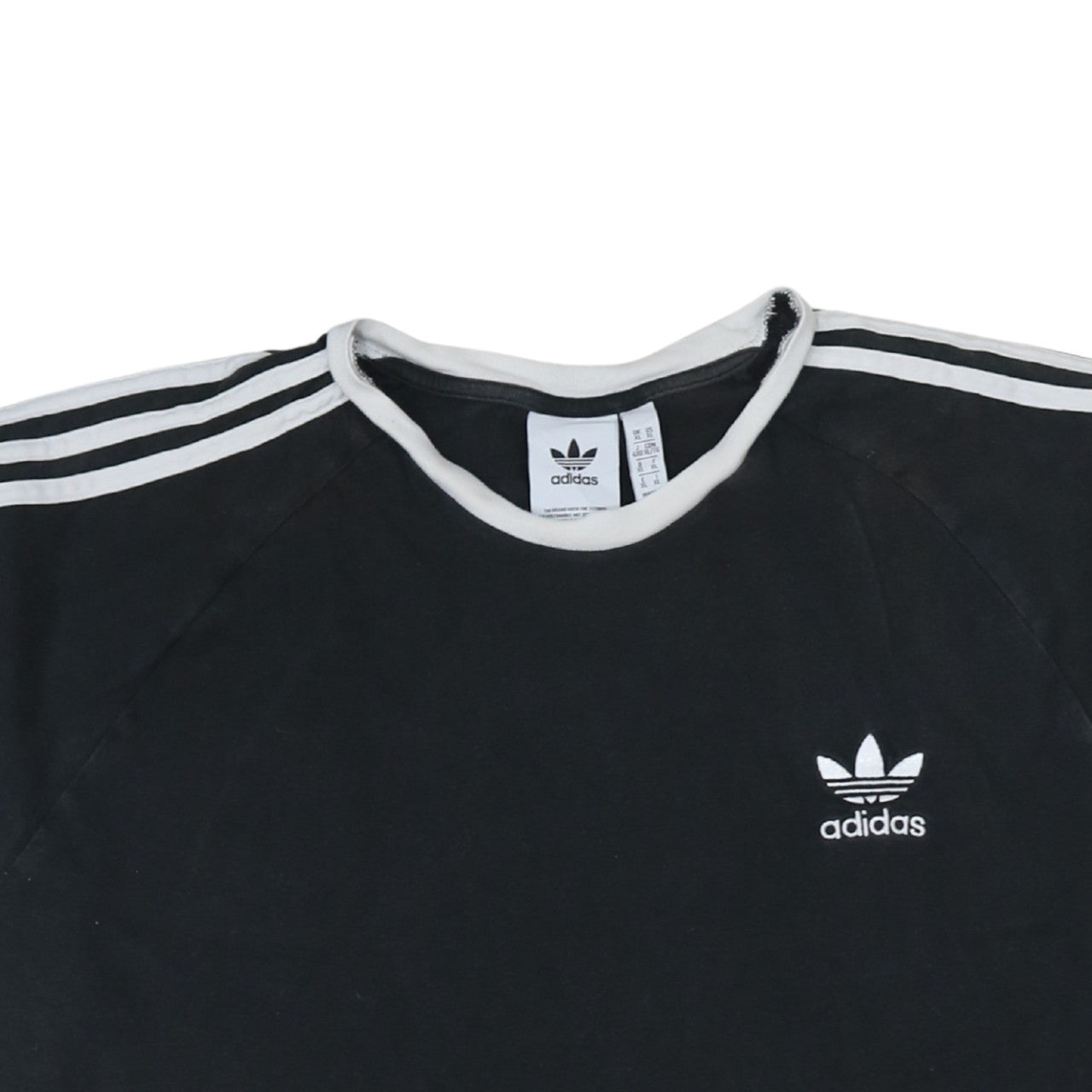 Adidas Men's Black Short Sleeve Crew Neck T-Shirt XL Classic Logo Tee
