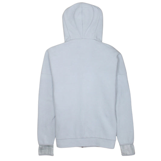 Adidas Men's Grey Full Zip Hooded Sweatshirt Hoodie L