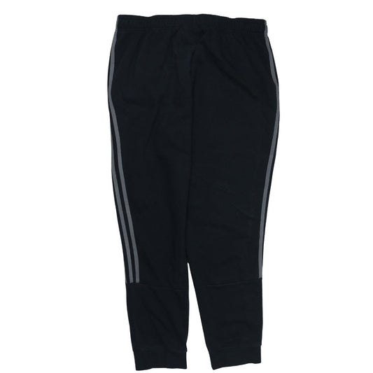 Adidas Men's Black Jogger Sweatpants M Tapered Fit Side Stripe