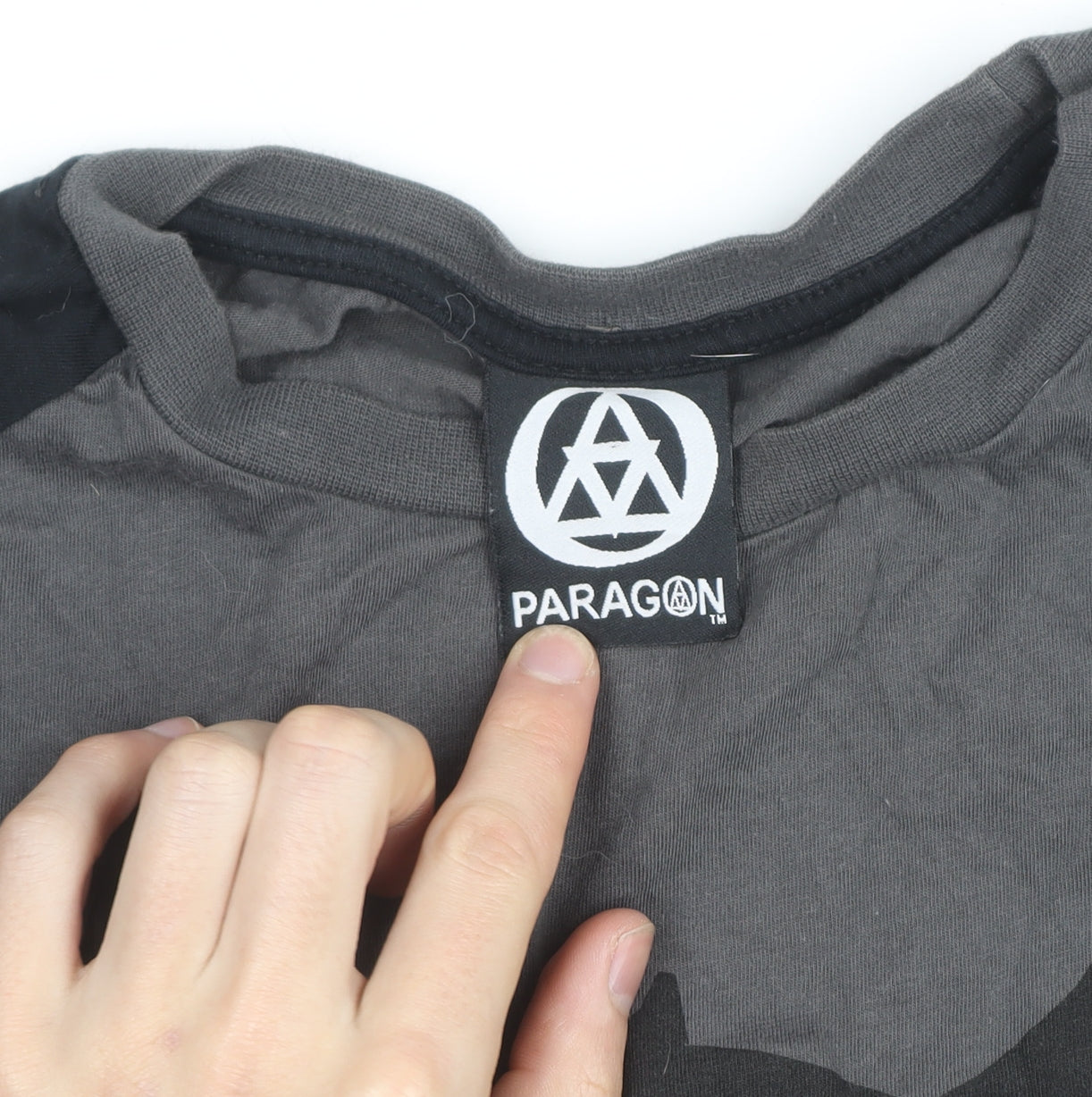 Paragon Men Grey Owl Graphic Long Sleeve Cotton T-Shirt XL