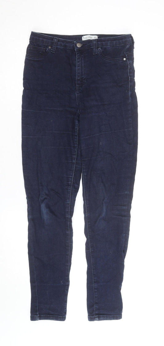Additional front view of Gallery Women's Blue Skinny Stretch Jeans, size 10