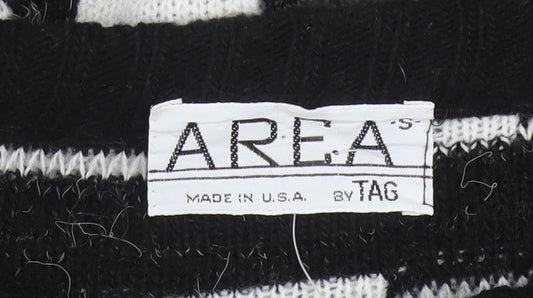 AREA by TAG Women's Black Geometric Knit Pullover Jumper Size S