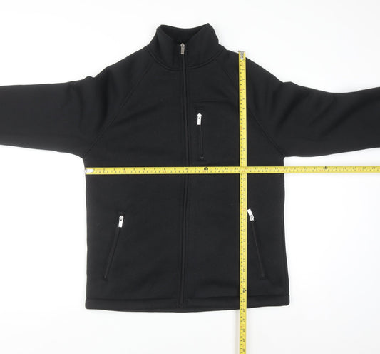 Marks and Spencer Men's Black Full Zip Fleece Sweatshirt S Regular
