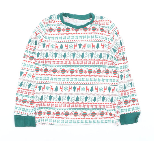 ESMARA Boys Multicoloured Christmas Long Sleeve Pyjama Top 9-10 Years