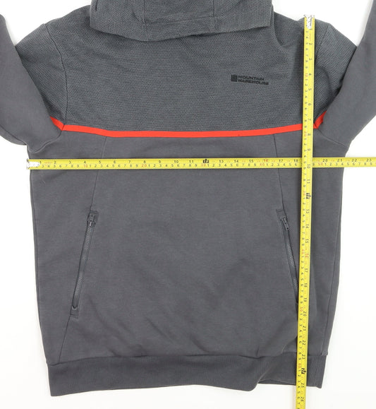 Mountain Warehouse Men’s Grey Pullover Hoodie Medium Outdoor Quick Dry