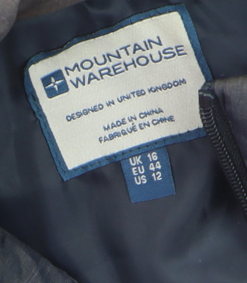 Mountain Warehouse Womens Grey Size 16 Padded Puffer Waistcoat