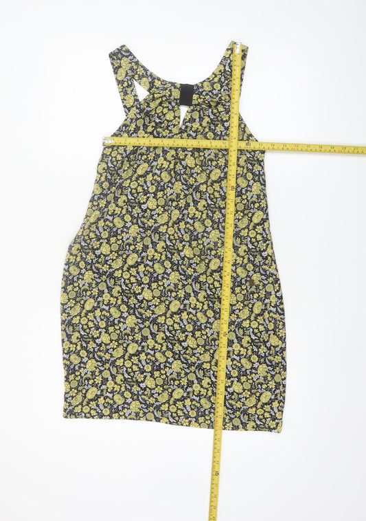 Diesel Womens Multicoloured Floral Shift Dress XS Sleeveless