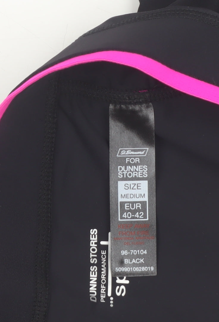 Additional view of Dunnes Women Black Medium Biker Activewear Shorts Nylon Blend