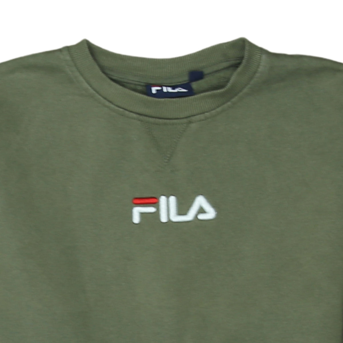 Additional view of Fila Men’s Green Crew Neck Pullover Sweatshirt, size S