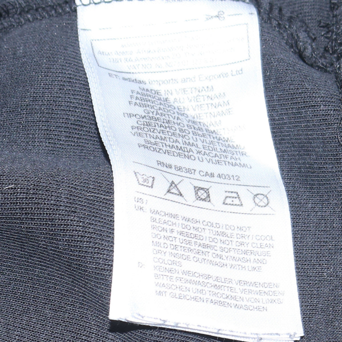 Additional view of Adidas Women's Black Crew Neck Pullover Sweatshirt, size 14
