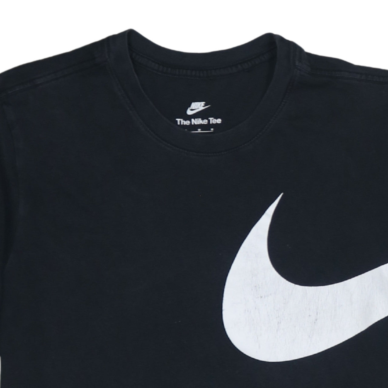 Nike Men's Black Graphic Logo Crew Neck Cotton T-Shirt Size M