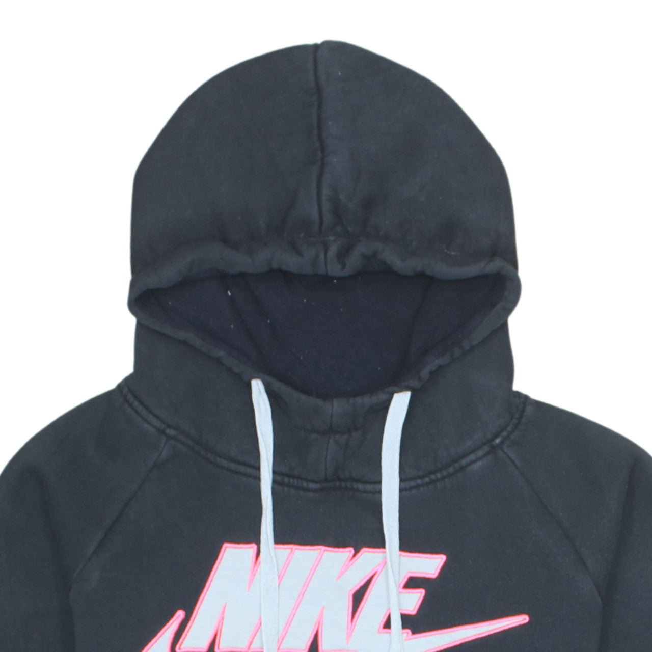 Additional view of Nike girls’ black xl pullover hoodie with logo graphic print fleece