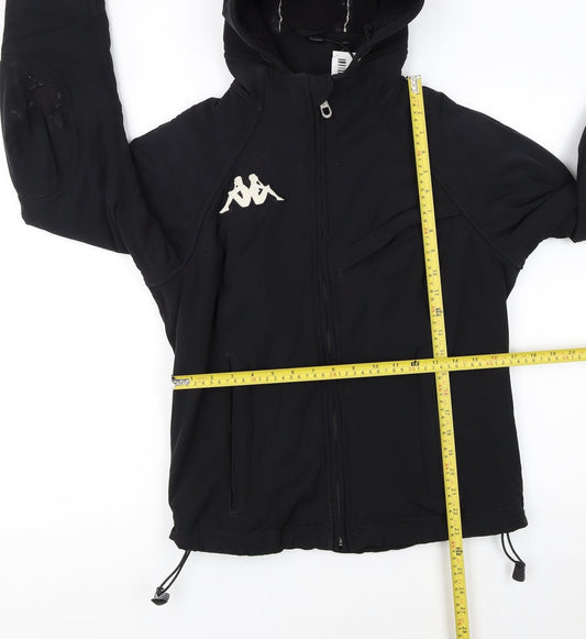 Kappa Womens Black XL Hooded Full Zip Winter Puffer Jacket