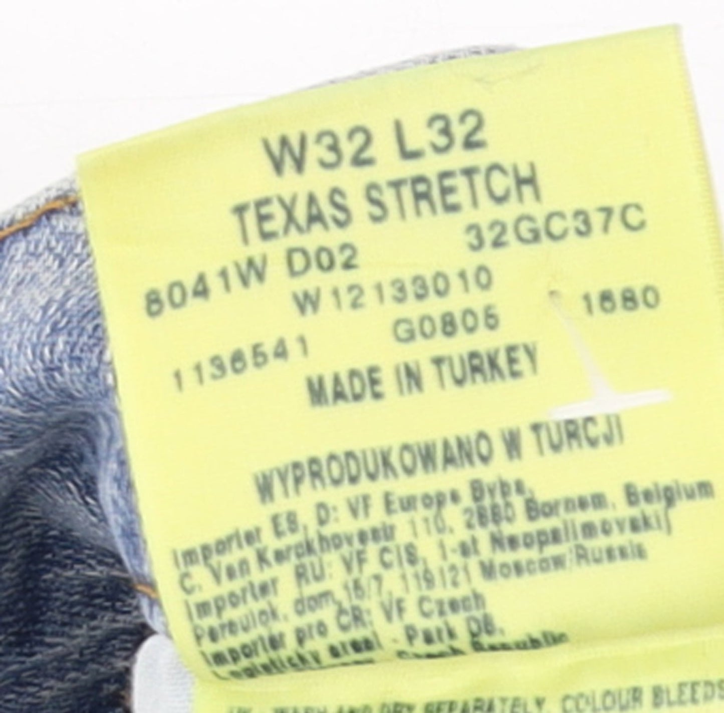 Wrangler Men's Blue Texas Stretch Straight Jeans W32 L32