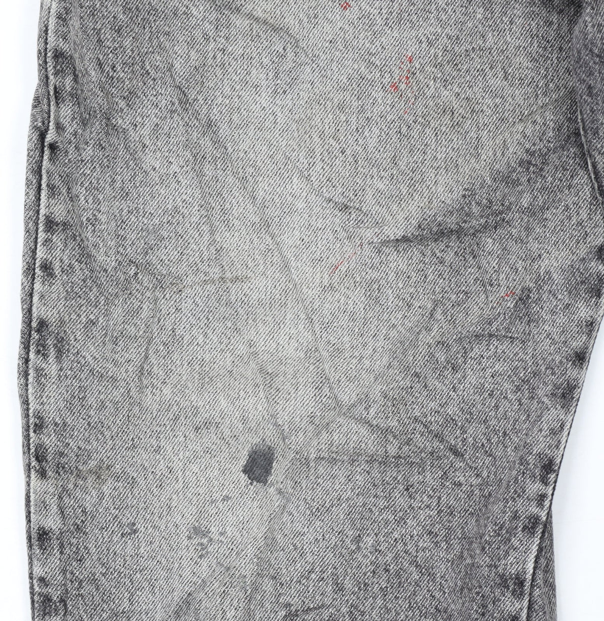 Additional view of Lee Cooper Men's Grey Acid Wash Straight Jeans W40 L34