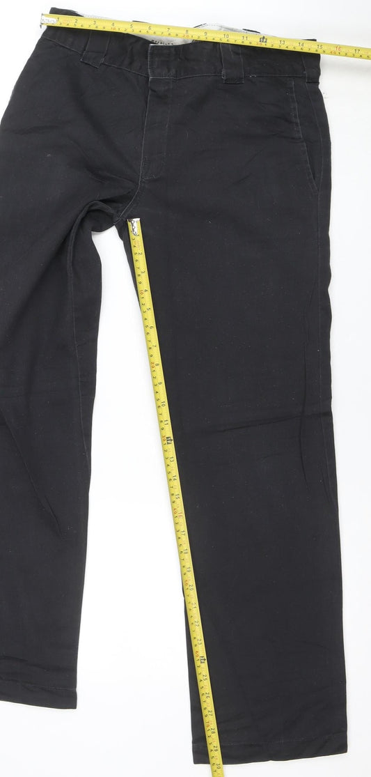 Dickies Men's Black 34 Regular Fit Chino Work Trousers
